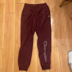 Burgundy MENS Champion sweatpants